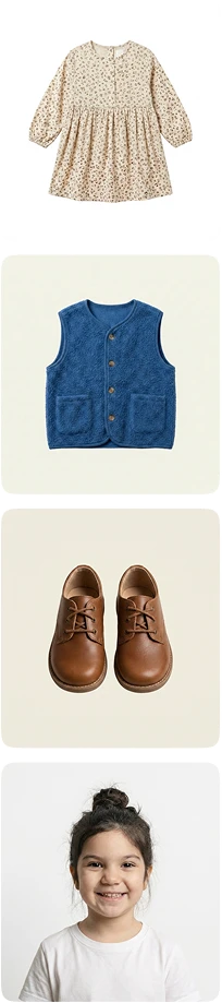 Product photos of the knitwear look
