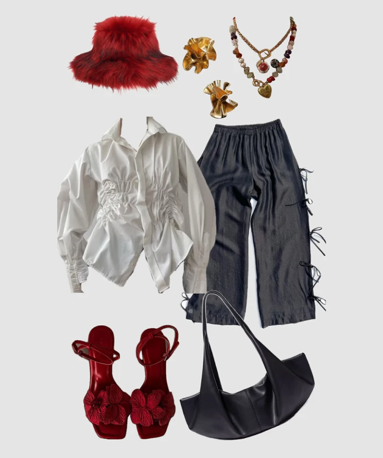 Flatlay to on-model